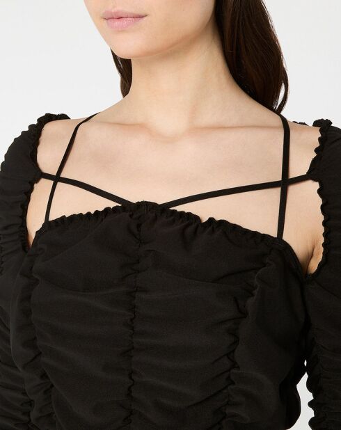 Robe extensible Maxi Drape Drama noire