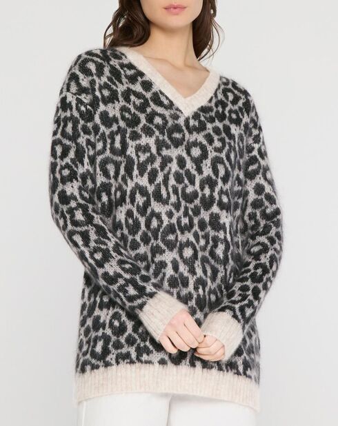 Pull en Mohair mélangé Fiumana écru