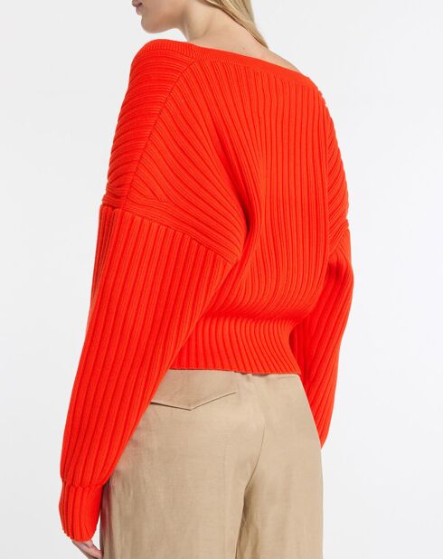 Mount rote Strickjacke