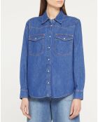 Chemise en denim de Coton bio Colorado bleu foncé