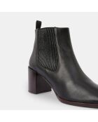 Chelsea Boots en Cuir noires - Talon 7 cm