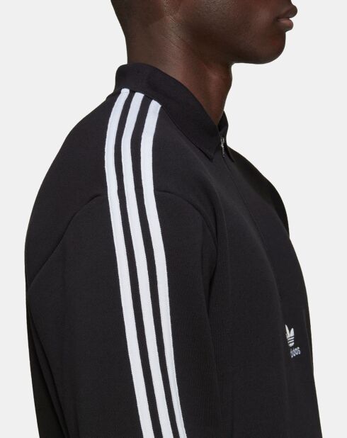 Polo ample zippé noir