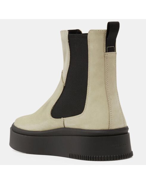 Chelsea Boots en Cuir écrues