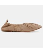 Ballerines en Cuir Souples beiges