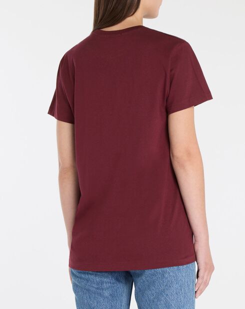 Segur T-shirt van katoen met bordeauxrode print