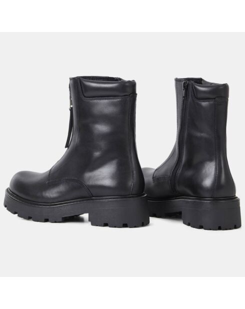 Boots en Cuir Cosmo noires - Talon 5 cm