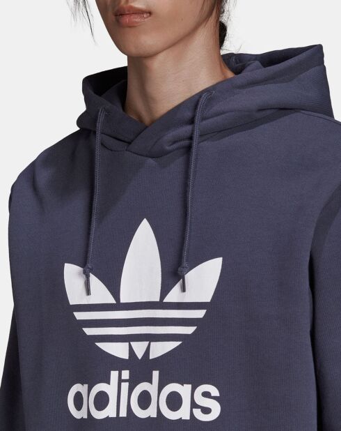 Sweat à capuche bleu marine