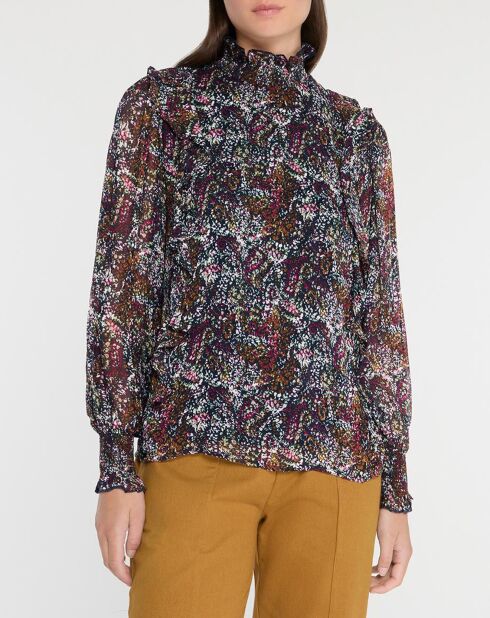 Thelma blouse met veelkleurige print