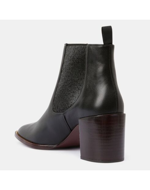 Chelsea Boots en Cuir noires - Talon 7 cm