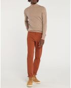 Pantalon en Coton stretch Kuflex marron clair