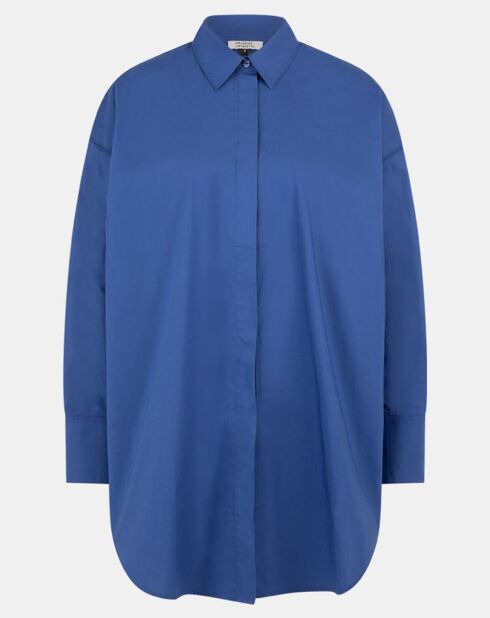 Chemise oversize en Coton Rodez bleu foncé