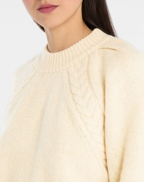 Beiger Pullover aus Wolle und Alpaka-Mischung Malone