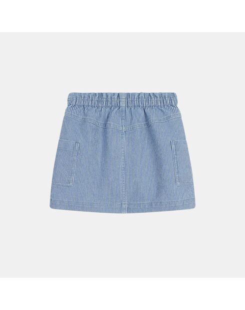 Jupe courte en Coton mélangé Betty Oshkosh blanc/bleu