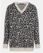 Pull en Mohair mélangé Fiumana écru