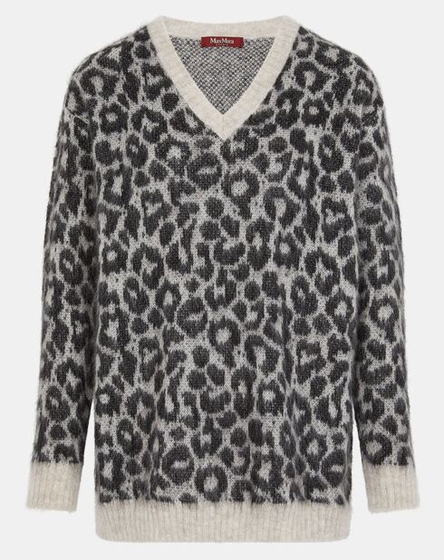 Pull en Mohair mélangé Fiumana écru