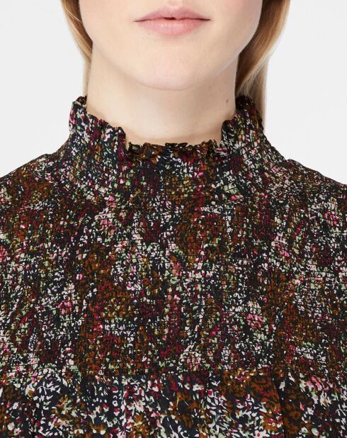 Mehrfarbig bedrucktes Kleid Louisa