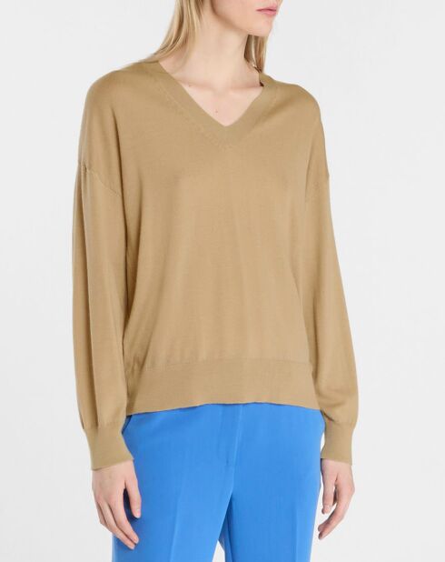 Pull en Laine Paco beige foncé