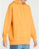 Sweat en Coton bio Raffut à capuche jaune moutarde