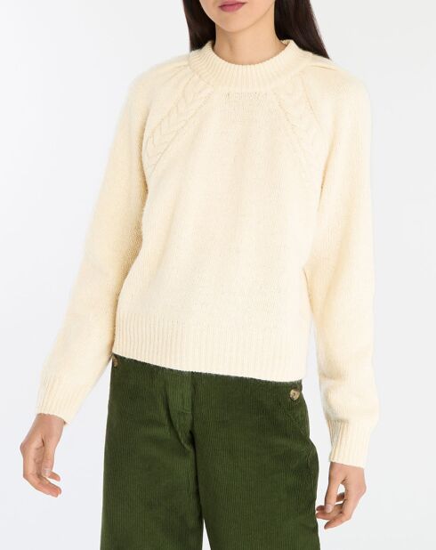 Beiger Pullover aus Wolle und Alpaka-Mischung Malone