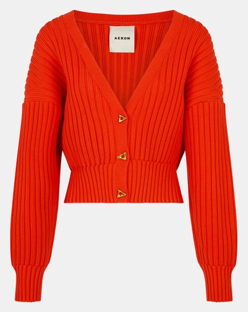 Mount rote Strickjacke