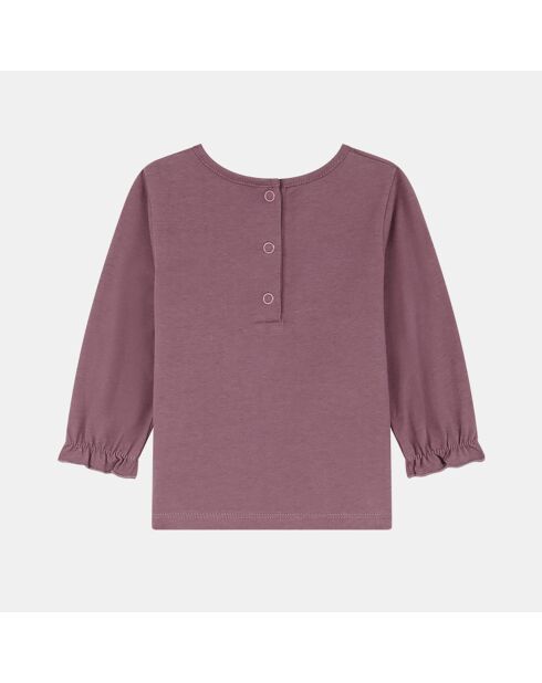 T-Shirt en coton bio Ama imprimé violet