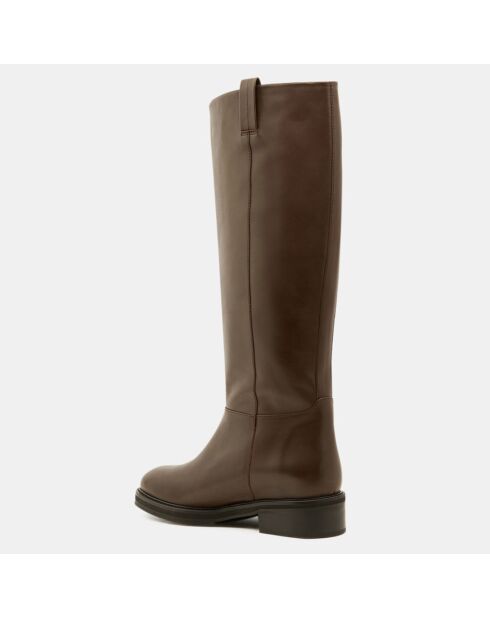 Bottes en Cuir marron