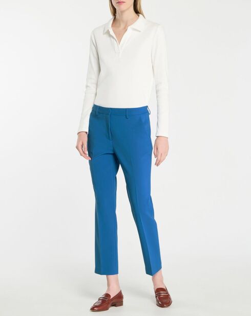 Pantalon à pince Mini bleu