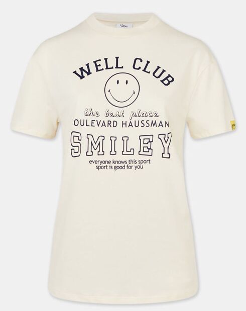 T-Shirt en Coton bio Smiley écru