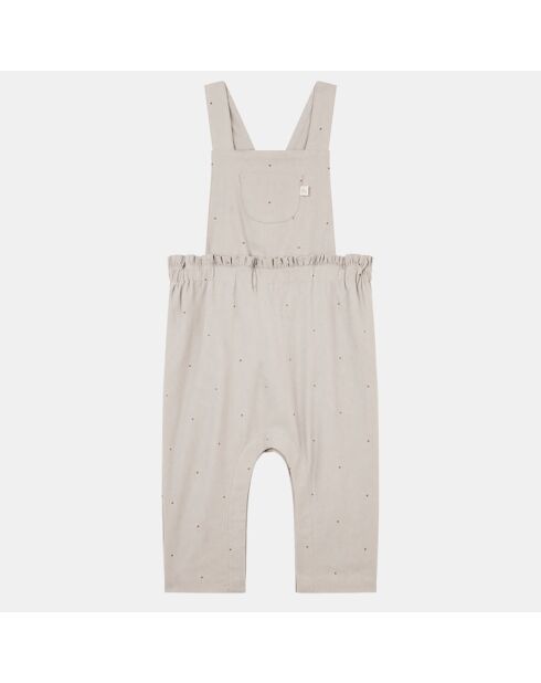 Salopette en coton Oeko-Tex® Alupa imprimée grise