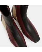 Bottines Tricolores multicolore - Talon 4 cm