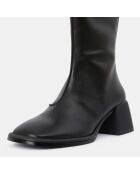 Bottes en Cuir noires - Talon 6 cm