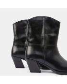 Boots en Cuir noires - Talon 6.5 cm