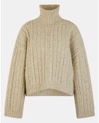 Beiger Pullover aus Wollmischung Totême