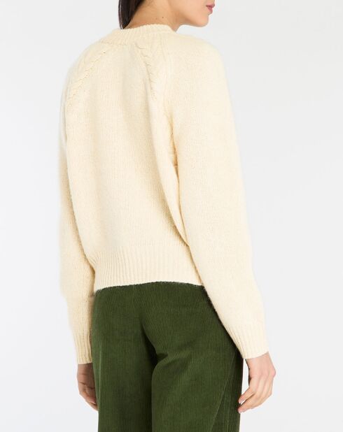 Beiger Pullover aus Wolle und Alpaka-Mischung Malone