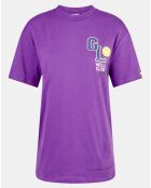 T-Shirt en Coton bio Smiley violet