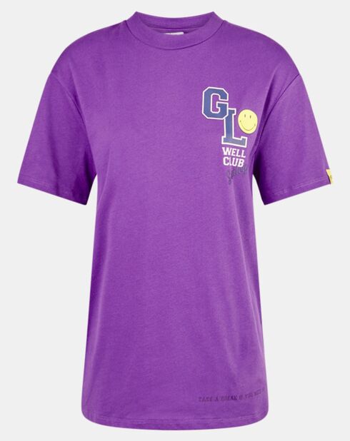 T-Shirt en Coton bio Smiley violet