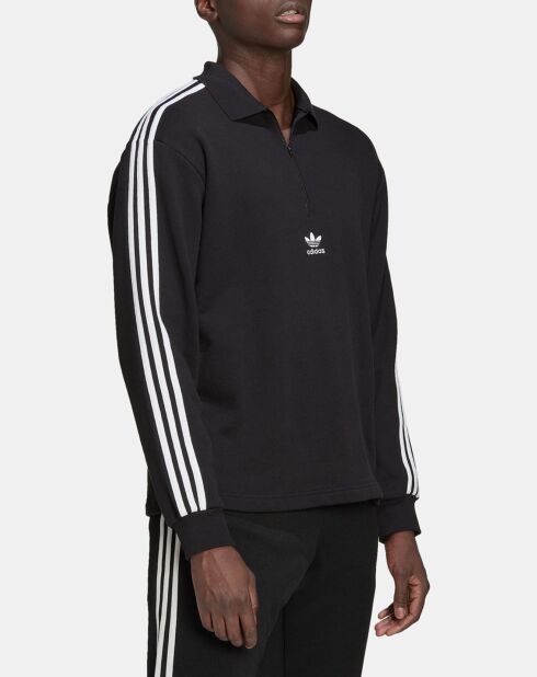 Polo ample zippé noir