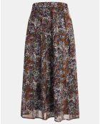 Agripine rok met veelkleurige print