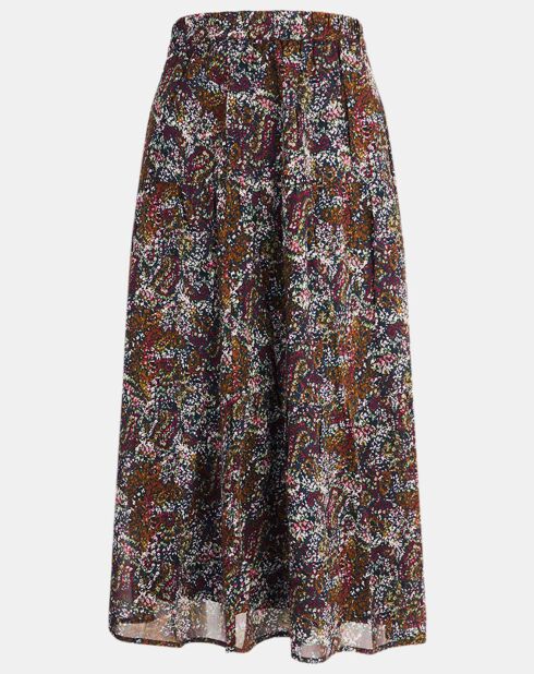 Agripine rok met veelkleurige print