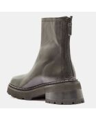 Zwarte leren laarzen van Alister met hak van 6 cm RECOCHE GL OFF