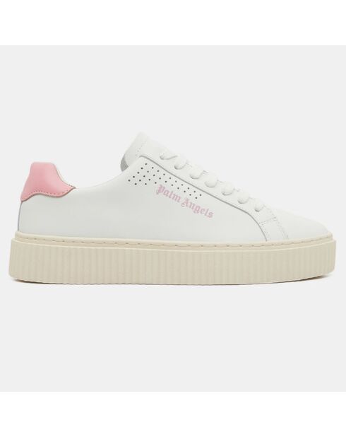 Palm 1 wit/roze leren sneakers