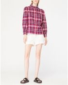 Chemise Tammy à carreaux rose