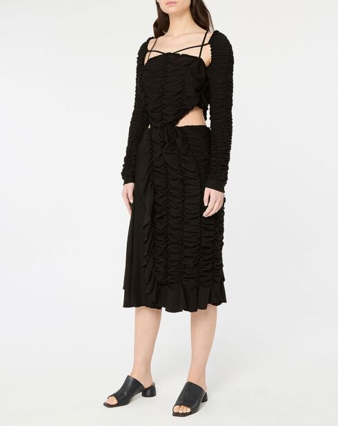 Robe extensible Maxi Drape Drama noire