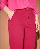 Pantalon chino Cyrilp rose foncé