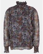 Blouse Thelma imprimée multicolore