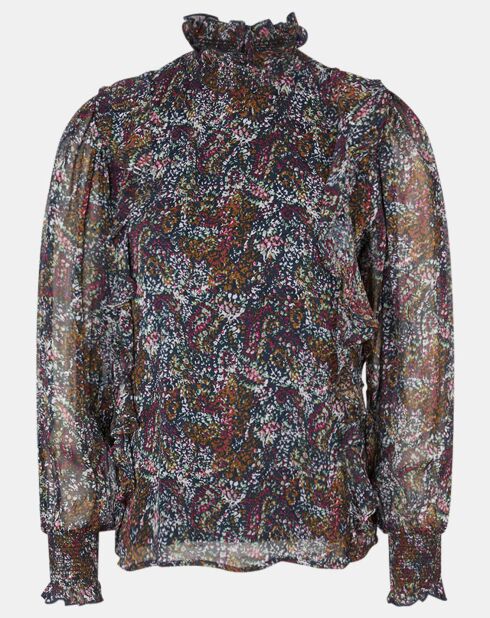 Thelma blouse met veelkleurige print