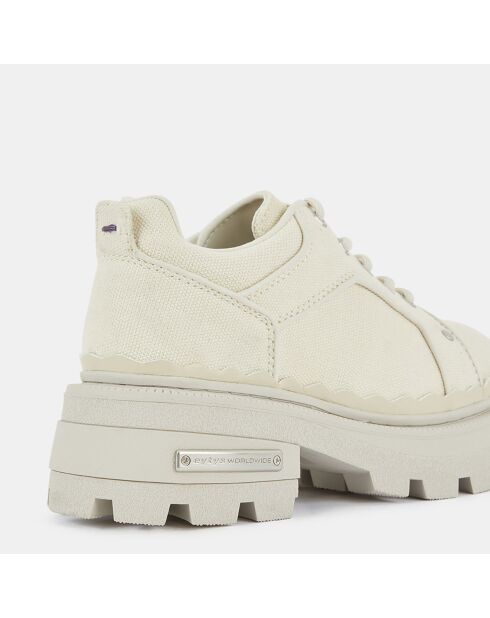 Derbies Detroit crème - Talon 5 cm