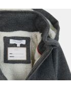 Manteau en Laine mélangée Igna intérieur fourré gris foncé