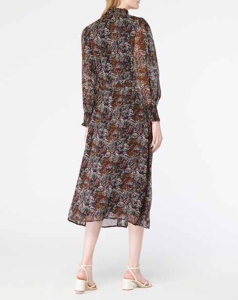 Mehrfarbig bedrucktes Kleid Louisa