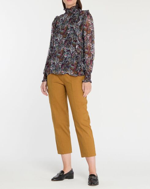 Thelma blouse met veelkleurige print